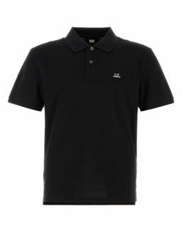 C.P. Company - Black Shirt Collar Polo T-Shirt