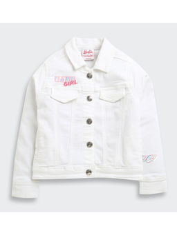TINY GIRL - Barbie White Denim Jacket for Girls