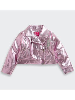 TINY GIRL - Barbie Pink Leather Jacket for Girls