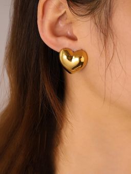 Designs & You - Gold Stainless Steel Women Statement Earrings