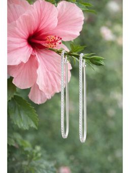 Modarta By Kamakshi - White Brass Women White Stones Earrings