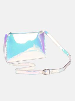 United Colors of Benetton - Polyurethane Textured Girls Sling Bag-Multi Color