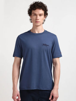 Tommy Hilfiger - Blue Crew Neck Graphic T-Shirt