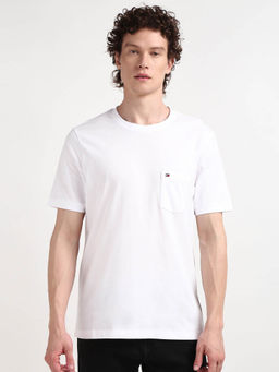 Tommy Hilfiger - White Crew Neck Solid T-Shirt