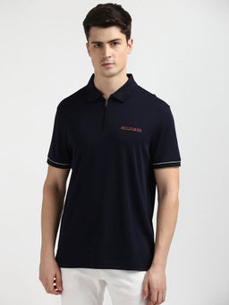 Tommy Hilfiger - Blue Collar Neck Solid Polo T-Shirt
