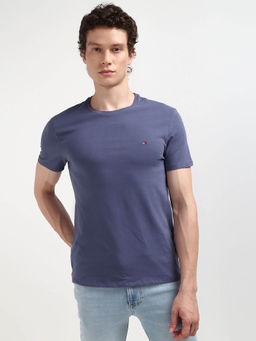 Tommy Hilfiger - Blue Crew Neck Solid T-Shirt