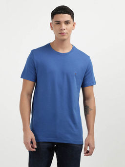 Tommy Hilfiger - Blue Crew Neck Solid T-Shirt