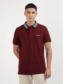 Tommy Hilfiger - Blue Collar Neck Solid Polo T-Shirt