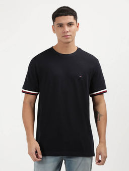 Tommy Hilfiger - Navy Blue Crew Neck Solid T-Shirt