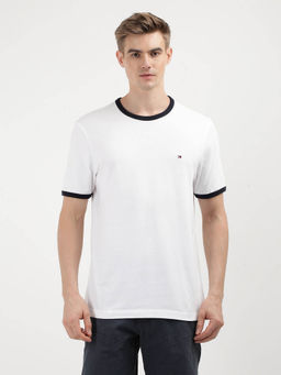 Tommy Hilfiger - White Crew Neck Solid T-Shirt
