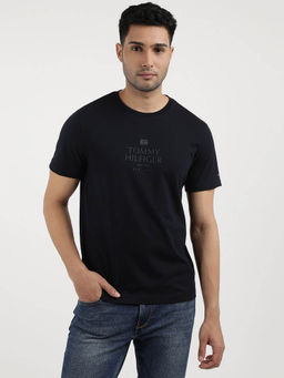 Tommy Hilfiger - Blue Crew Neck Solid T-Shirt