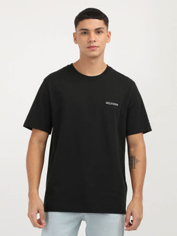 Tommy Hilfiger - Black Crew Neck Solid T-Shirt