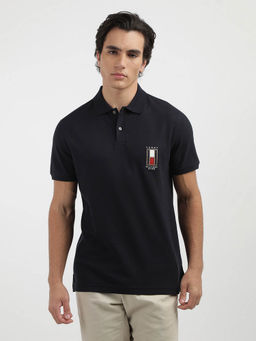 Tommy Hilfiger - Blue Collar Neck Solid Polo T-Shirt