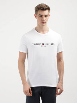 Tommy Hilfiger - White Crew Neck Solid T-Shirt