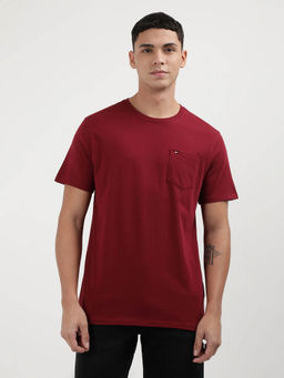 Tommy Hilfiger - Red Crew Neck Solid T-Shirt