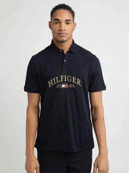 Tommy Hilfiger - Blue Collar Neck Solid Polo T-Shirt