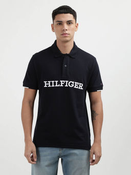Tommy Hilfiger - Blue Collar Neck Solid Polo T-Shirt