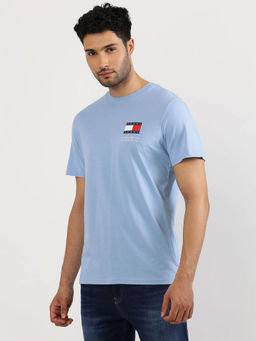 Tommy Hilfiger - Blue Round Neck Solid T-Shirt