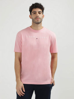 Tommy Hilfiger - Pink Round Neck Solid T-Shirt