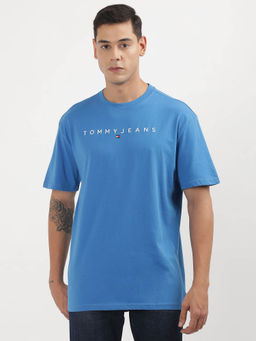 Tommy Hilfiger - Blue Round Neck Solid T-Shirt