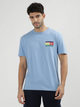 Tommy Hilfiger - Blue Round Neck Printed T-Shirt