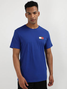 Tommy Hilfiger - Blue Round Neck Solid T-Shirt
