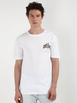 Tommy Hilfiger - White Round Neck Graphic T-Shirt