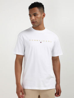 Tommy Hilfiger - White Round Neck Solid T-Shirt