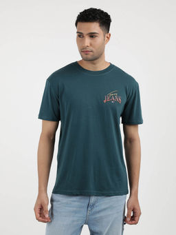 Tommy Hilfiger - Green Round Neck Graphic T-Shirt
