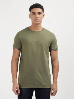Tommy Hilfiger - Green Round Neck Solid T-Shirt