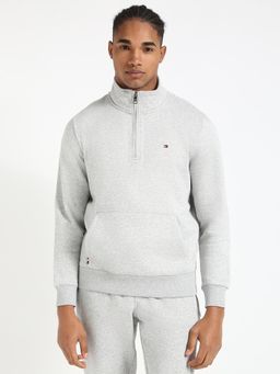 Tommy Hilfiger - Men's Solid Grey Color Bomber Jacket