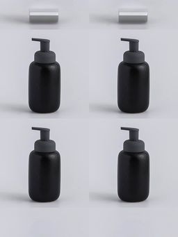 USHA SHRIRAM - Set of 4 400ml Soap Dispenser bottle-Black