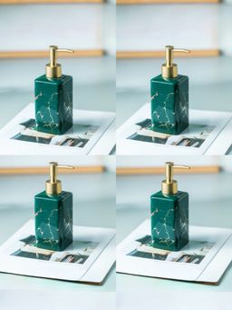 USHA SHRIRAM - Set of 4 320ml Soap Dispenser Bottle-Green