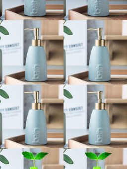 USHA SHRIRAM - Set of 4 320ml Soap Dispenser Bottle-Blue