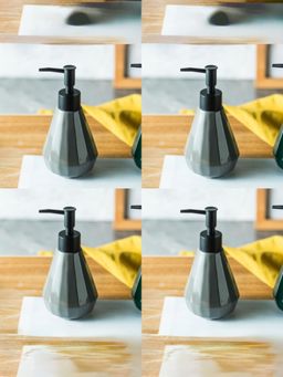 USHA SHRIRAM - Set of 4 250ml Soap Dispenser Bottle-Grey