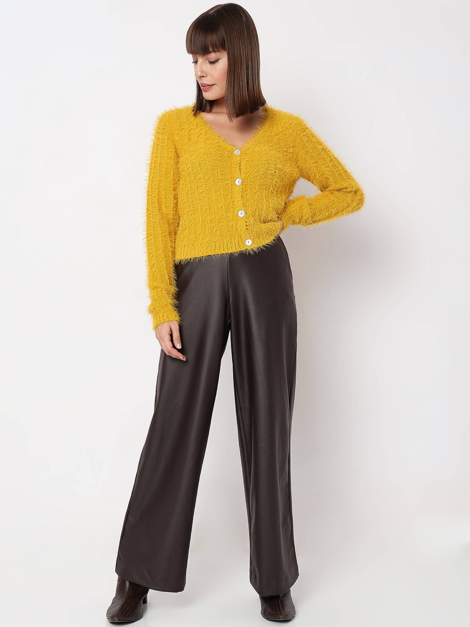 Souvlaki TOÉ Cardigan - yellow Buy VERO MODA Yellow Fuzzy Detail Cardigan Online