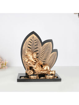 HomeTown - Mdf & Candle Holder, Gold