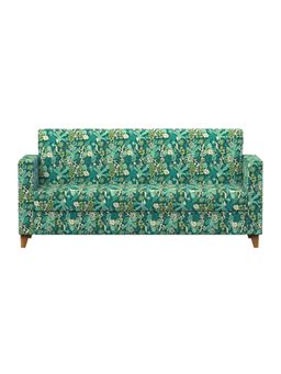 Chumbak - Modern Couch - 3 Seater, Tropical Ikkat