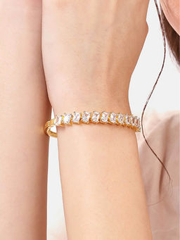 Nuyug - White Brass Rhodium Plated Bracelet