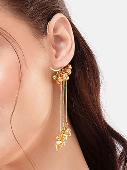 Nuyug - Gold Brass Gold Plated Pair Of Earcuffs