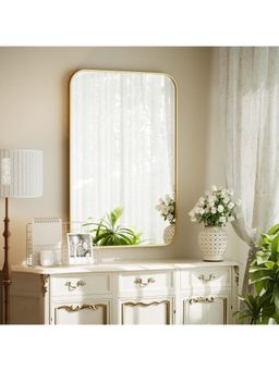 The Artment - Streamline Rectangle Wall Mirror Gold 56 Cm