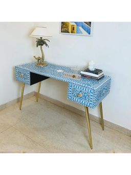 CasaGold - Mother Of Pearl Inlay Study Table/Desk - Cleo