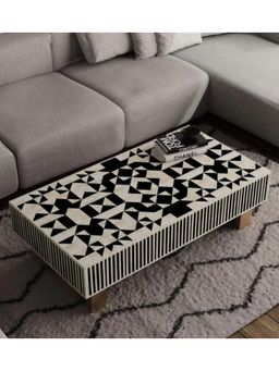 CasaGold - Luxom Bone Inlay Coffee Table In Black Colour
