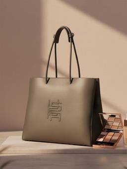 U.S. POLO ASSN. - Billei 2.0 Charcoal Tote Handbag With Laptop Compartment (L)