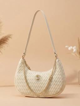 U.S. POLO ASSN. - Women Vera 2.0 Off White Shoulder Bag Handbag (S)