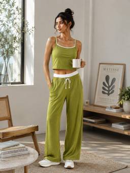 Slumber Jill - Green Meadow Mood Every Day Ease Co-Ord Set