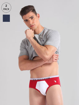 U.S. POLO ASSN. - Elasticized Waist OEB02 Briefs (Pack of 2)