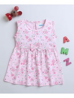 Bumzee - Pink Girls Sleeveless Frock