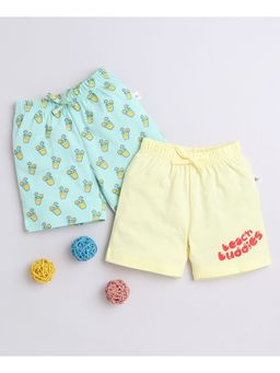 Bumzee - Mint & Yellow Boys Shorts (Pack of 2)