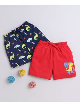 Bumzee - Navy & Red Boys Shorts (Pack of 2)